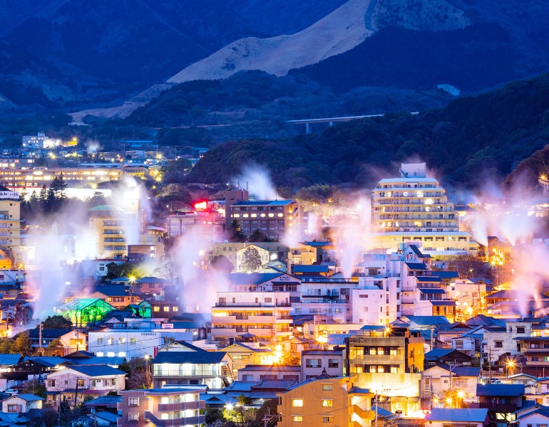 鉄輪温泉夜景
